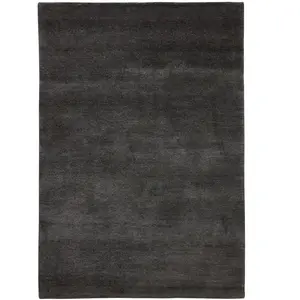 Tapis de salon noué à la main - gris 140x200 cm
