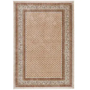 THEKO Tapis à bordure classique en polyester beige multicolore 40x60 cm pas cher