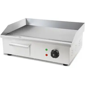 Plancha Professionnelle - VERTES - 3000W - Acier Inox - Surface de Gri... pas cher