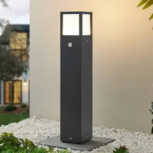Lucande, borne lumineuse LED Dewari, détecteur de mouvement, 65 cm, IP54 pas cher