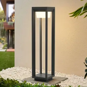 Comparateur de prix : Prios, borne lumineuse LED Gamion, 60 cm, anthracite, métal, IP54