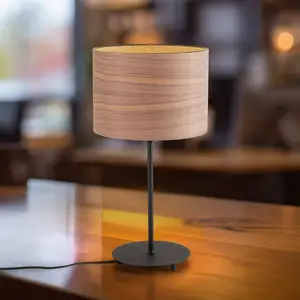 Envostar Veneer lampe de table noix Ø 25cm pas cher
