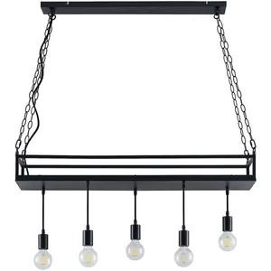 Lindby Suspension à intensité variable 'Kirista' en métal pour salon & salle à manger pas cher