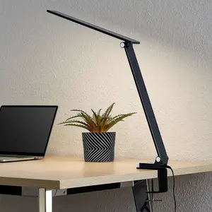 Prios Tamarin lampe à poser LED, dimmable, noire pas cher