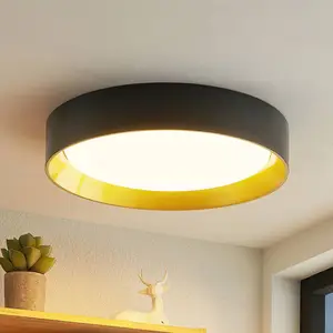 Lindby Led Plafonnier 'Kambia' en aluminium pour salon & salle à manger pas cher