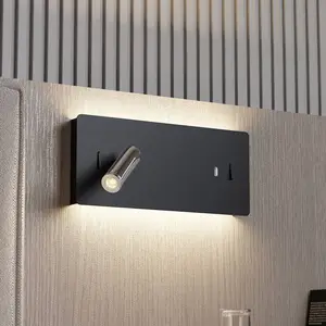 Comparateur de prix : Lucande applique murale LED Kimo, 32 cm, noir, aluminium, USB