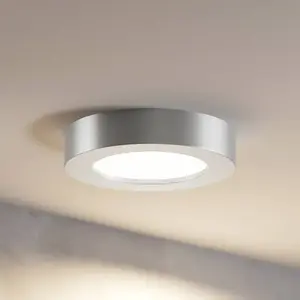 Comparateur de prix : PRIOS Led Plafonnier à intensité variable 'Edwina' en aluminium pour salle de bain