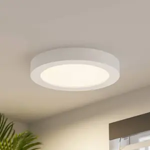Prios - led Plafonnier à intensité variable 'Edwina' en aluminium pour salle de bain pas cher