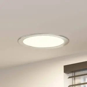 Comparateur de prix : Prios lampe encastrable LED Cadance, argent, 24 cm, CCT, IP44