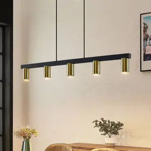 LINDBY Suspension à intensité variable 'Baliko' en métal pour salon & salle à manger