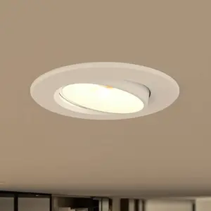 Comparateur de prix : Prios luminaire encastrable LED Shima, blanc, 7 W, 3000K, intensité