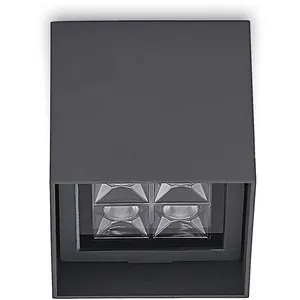 Comparateur de prix : Lindby Plafonnier LED Eveta, 10 cm, anthracite, aluminium, IP65