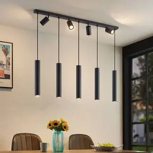 LINDBY Suspension à intensité variable 'Sanad' en métal pour salon & salle à manger pas cher