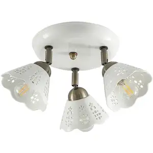 Lindby Efgenia spot pour plafond à trois lampes pas cher