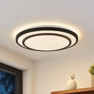Lindby Led Plafonnier à intensité variable 'Essina' en métal pour salon & salle à manger pas cher