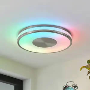 Lindby Fjella plafonnier LED changement RVB CCT pas cher