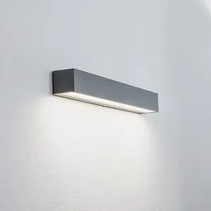 Comparateur de prix : Applique d'extérieur LED Arcchio Lengo, CCT, 50 cm, à 1 lampe, gris