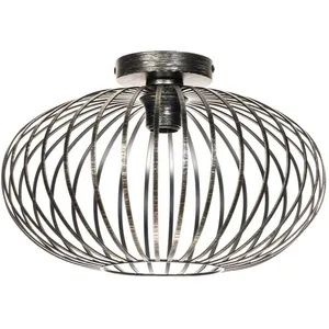 Lindby Plafonnier à intensité variable 'Rosalea' en métal pour salon & salle à manger pas cher