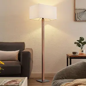 Lucande Heily lampadaire, angulaire, blanc pas cher