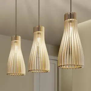 Envostar Furn suspension, contreplaqué de bouleau, 3 lampes