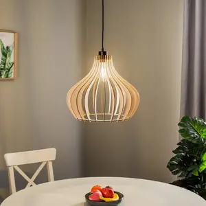 Envostar Faje suspension, contreplaqué de bouleau, 1 lampe pas cher