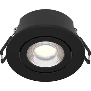 Arcchio downlight LED Eliar rond noir CCT orientable pas cher
