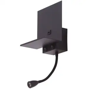 Comparateur de prix : Lindby, applique murale Thorid, noire, USB, lampe de lecture LED, G9