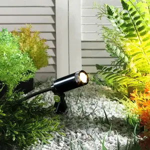 Comparateur de prix : Lindby Heath lampe sur piquet LED, lot de 4, noire