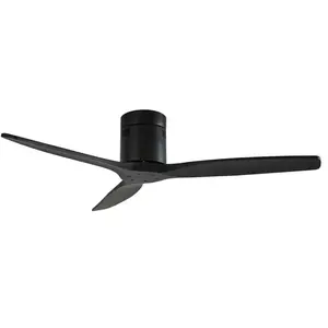 Lucande ventilateur de plafond Vindur, noir, DC, silencieux, 132 cm pas cher