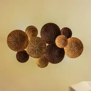 Applique murale Lindby Soraya, or/cuivre, métal, 2 lampes, 51cm pas cher