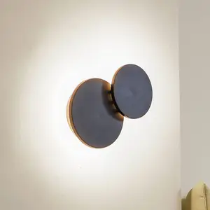 Applique murale LED Lucande Elrik, noir, hauteur 20 cm, métal pas cher