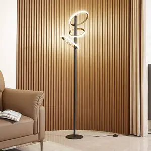 Comparateur de prix : LUCANDE LED Lampadaire à intensité variable 'Madu' en métal pour salon & salle à manger