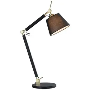 Lucande - Lampe à poser 'Marvaine' en métal pour salon & salle à manger pas cher