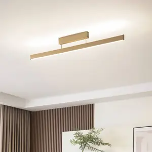 Lucande Smart Plafonnier LED Mylosh, doré, CCT, Tuya pas cher