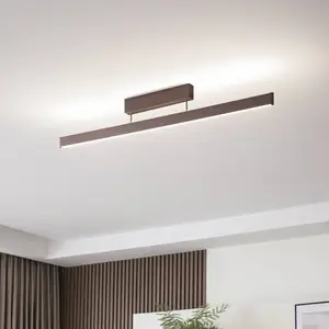 Lucande Smart Plafonnier LED Mylosh, café, CCT, Tuya pas cher