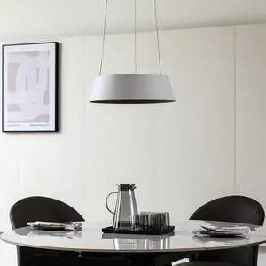 Lucande Suspension LED Belsar, blanc, aluminium, CCT