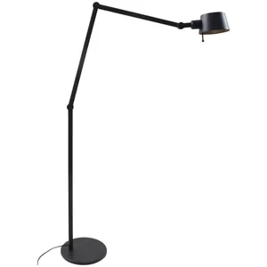 Comparateur de prix : Lucande lampe sur pied Silka, hauteur 216 cm, noir, métal
