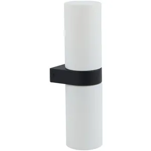 Lucande applique murale pour salle de bain Basolo, noir, hauteur 31,5 ... pas cher