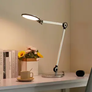 Lindby lampe de table LED Nyxaris, argent, métal, CCT, 50 cm pas cher