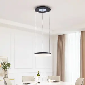 Lucande Smart Suspension LED Squillo noir Tuya RGBW CCT pas cher