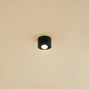 Downlight Lindby Jyla, à 1 lampe, noir mat, GX53 pas cher