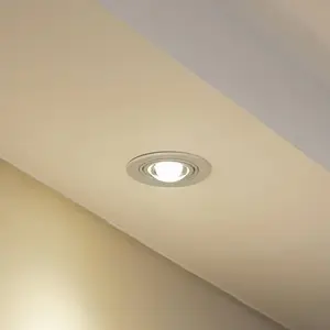 Luminaire encastrable Lindby Jyla, blanc mat, Ø 13 cm, GX53 pas cher