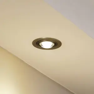 Luminaire encastrable Lindby Jyla, nickel mat, Ø 13 cm, GX53 pas cher