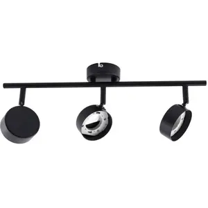 Plafonnier Lindby Jyla, à 3 lampes, noir mat pas cher