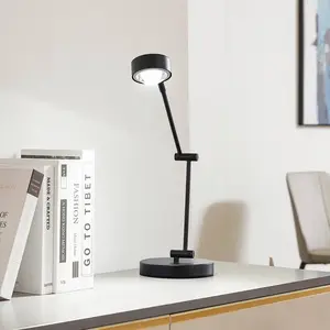 lampe à poser Lindby Jyla, 36 cm, noir mat, GX53, flexible pas cher