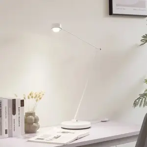 Comparateur de prix : Lindby lampe sur pied Jyla, 88 cm, blanc mat, GX53, flexible