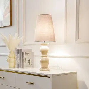 LUCANDE Lampe à poser 'Lyndorin' en céramique pour salon & salle à manger pas cher