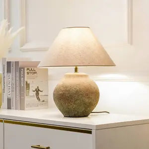 Lucande - Lampe à poser 'Thalorin' en céramique pour salon & salle à manger pas cher