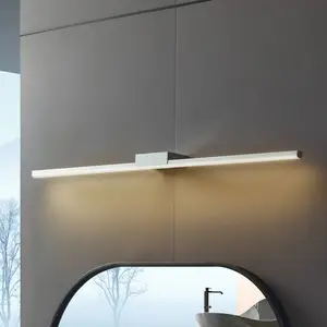 Lucande, applique pour miroir LED Kivana, chrome, métal, 90 cm, IP44 pas cher