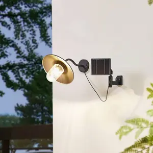 Comparateur de prix : Lindby, applique murale solaire à LED Virane, noire, aluminium